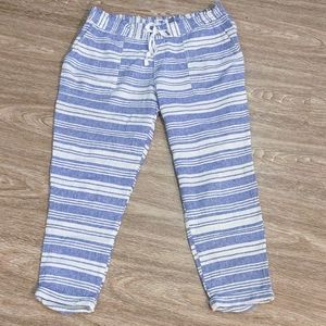 Old Navy Womens Midrise Cropped Linen Pants